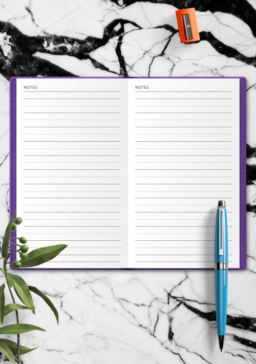 TN Ruled & Dashed Grid Paper Template